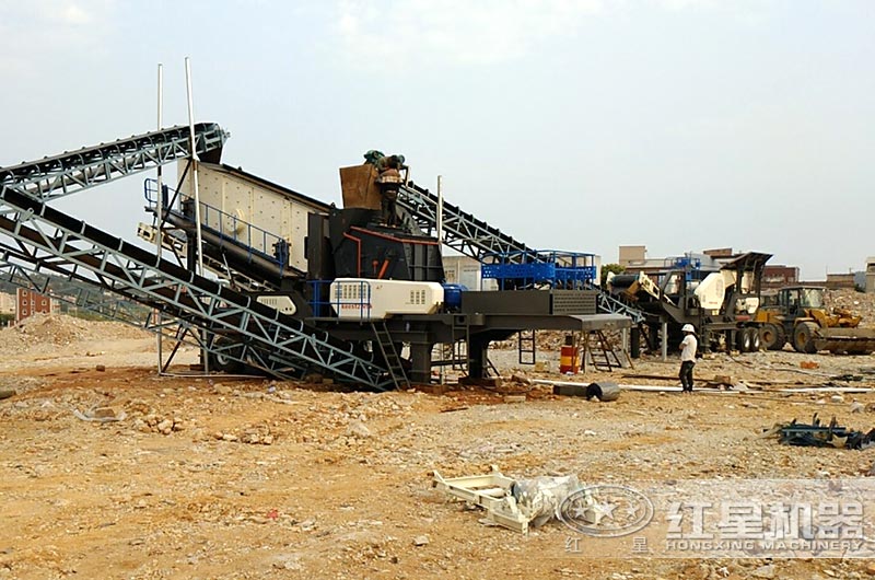 泉州客戶建筑垃圾處理現(xiàn)場圖